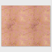 Papier Cadeau Chic Glam Gold rose Zebra (Plat)