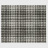 Papier Cadeau Chic Houndstooth Motif Black Off-White Anniversair (Plat)