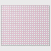 Papier Cadeau Chic Light Pink Checkered 60th Birthday Gift Wrap (Plat)