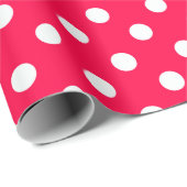 Papier Cadeau Chic Modèle Rouge Blanc tendance Noël classique (Coin rond)