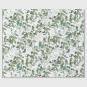Papier Cadeau Chic Motif Eucalyptus (Plat)