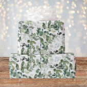 Papier Cadeau Chic Motif Eucalyptus
