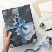 Chic Neutral Flower Grey Floral Pattern