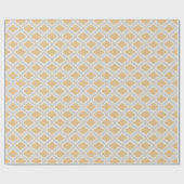 Papier Cadeau Chic neutre ikat motif marocain (Plat)