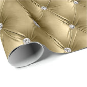 Papier Cadeau Chic or doux chaud Faux Velvet (Coin rond)