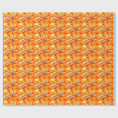 Papier Cadeau Chic orange (Plat)