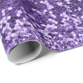 Papier Cadeau Chic Parties scintillant violet Sparkle Luxe (Coin rond)