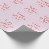 Papier Cadeau Chic Pastel Purple Joyeux Galentines Jour Script (Coin)
