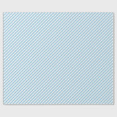 Papier Cadeau Chic Pastel Turquoise Bleu Blancs Motif (Plat)