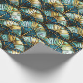 Papier Cadeau Chic Peacock Couleur Vitrage Découpage (Coin)