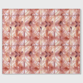 Papier Cadeau Chic Pink Rose Gold Abstrait (Plat)