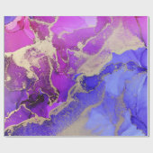 Papier Cadeau Chic Pink Violet Bijou Toned Laver Encre (Plat)