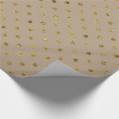 Papier Cadeau Chic Pois Gold Glam (Coin)