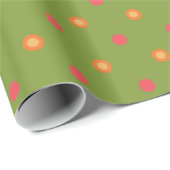 Papier Cadeau Chic Poppy Colours Pois Roll of Giftwrap (Coin rond)