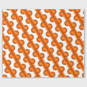 Papier Cadeau Chic Retro Funky Abstrait Waves Art Motif (Plat)