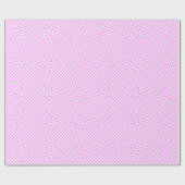 Papier Cadeau Chic rose et blanc déformé À damiers Motif (Plat)