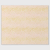 Papier Cadeau Chic rose faux or parties scintillant cheetah impr (Plat)