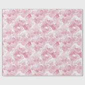 Papier Cadeau Chic rose Fête des mariées Abstraite Anniversaire (Plat)