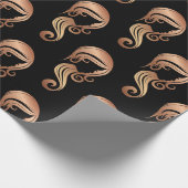 Papier Cadeau Chic Rose Gold Beauté Fille Coiffeuse Salon (Coin)