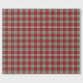 Papier Cadeau Chic Sparkly Plaid Christmas (Plat)