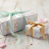 Papier Cadeau Chic Star of David Rainbow Striped Pattern