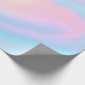 Papier Cadeau Chic Unique pastel Rose Bleu abstrait vagues (Coin)