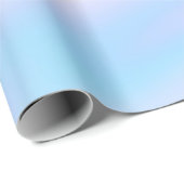 Papier Cadeau Chic Unique pastel Rose Bleu abstrait vagues (Coin rond)