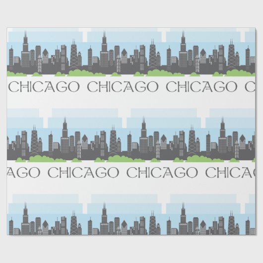 Papier Cadeau Chicago (Plat)