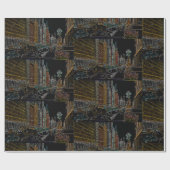 PAPIER CADEAU CHICAGO ART INSTITUTE LIONS MICHIGAN AVE NEON 1930 (Plat)