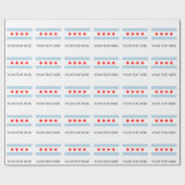 Papier Cadeau Chicago city flag custom wrapping paper rolls (Plat)