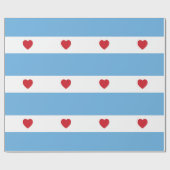 Papier Cadeau Chicago Love | Papier d'emballage (Plat)