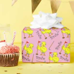 Papier Cadeau Chick de golf de Birdie