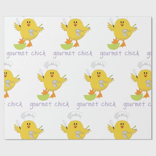 Papier Cadeau Chick gourmet (Plat)