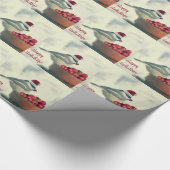 Papier Cadeau Chickadee adorable de vacances (Coin)