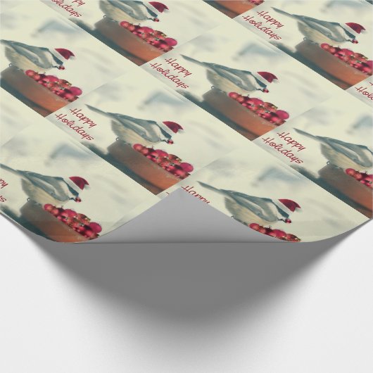 Papier Cadeau Chickadee adorable de vacances (Coin)