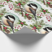 Papier Cadeau Chickadee de vacances (Coin)