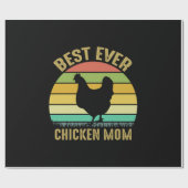 Papier Cadeau Chicken Art Meilleur jamais Chicken Maman (Plat)