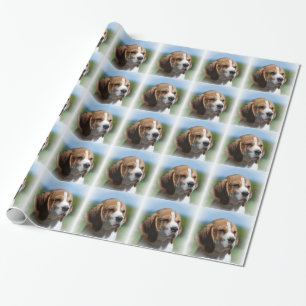 Papier Cadeau Chien adorable de beagle
