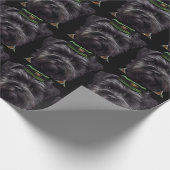 Papier Cadeau Chien Affenpinscher en Robe de la Saint Patrick (Coin)