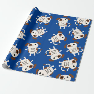 Papier Cadeau Chien Anniversaire Fête Enfants