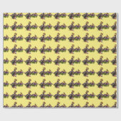 Papier Cadeau Chien beagle Chien Et Papillons Animal   (Plat)