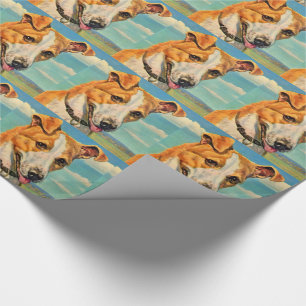 Papier Cadeau chien beau chien