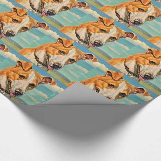 Papier Cadeau chien beau chien (Coin)