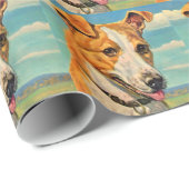 Papier Cadeau chien beau chien (Coin rond)