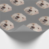 Papier Cadeau Chien Bichon Frise mignon Chien (Coin)