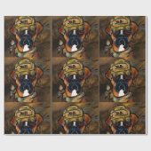 Papier Cadeau Chien Boxer (Plat)