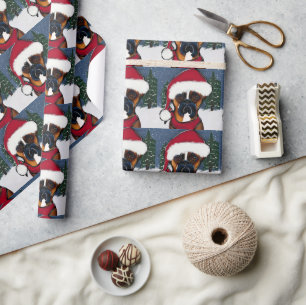 Papier Cadeau Chien Boxer