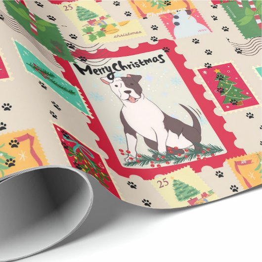 Papier cadeau chien Boxer