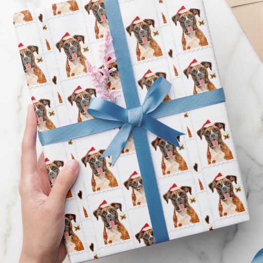 Papier cadeau chien Boxer