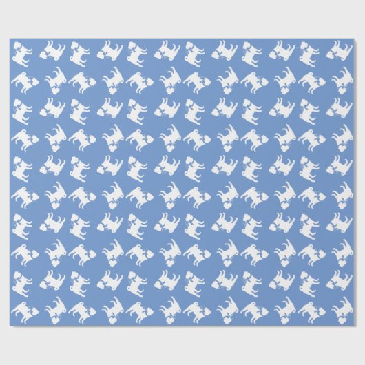 Papier Cadeau Chien carlin Chien Chien Chien Chien Chien Chien (Plat)